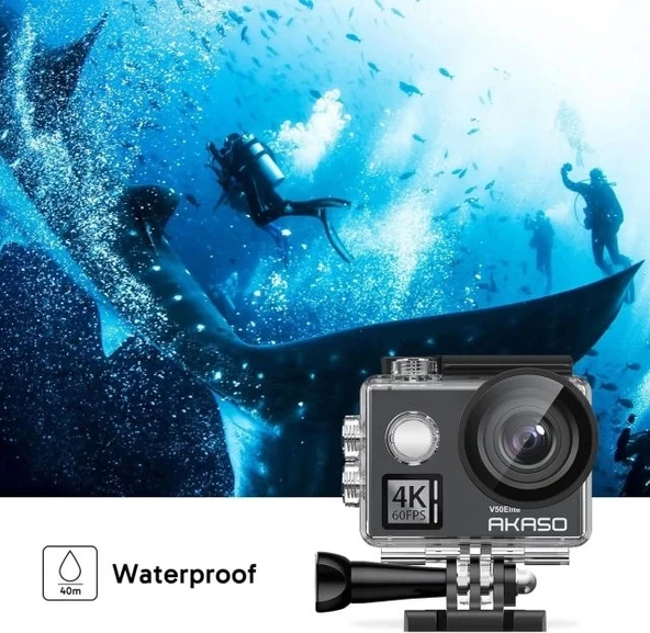 AKASO V50 Elite 4K60fps Dokunmatik Ekran WiFi Su Geçirmez Aksiyon Kamerası - 5