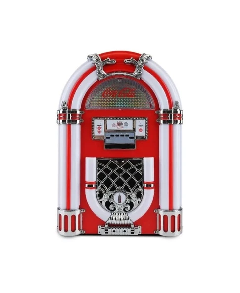 Coca-Cola Juke Box Kablosuz Bluetooth Hoparlör Coca-Cola Hoparlör