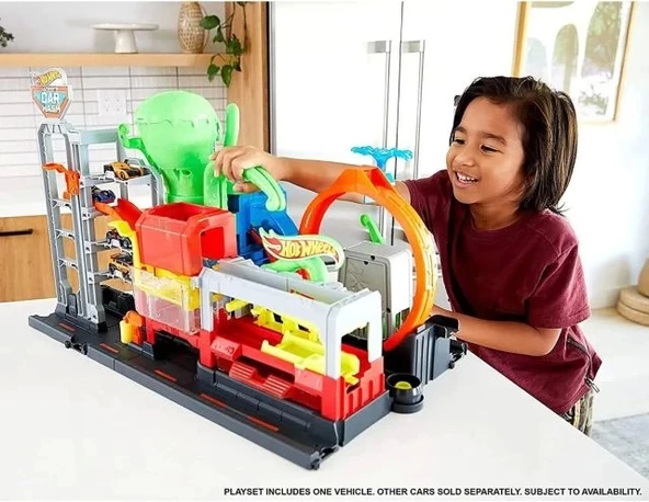 Hot Wheels City Ultimate Octo Oto Yıkama Oyun Seti - 12