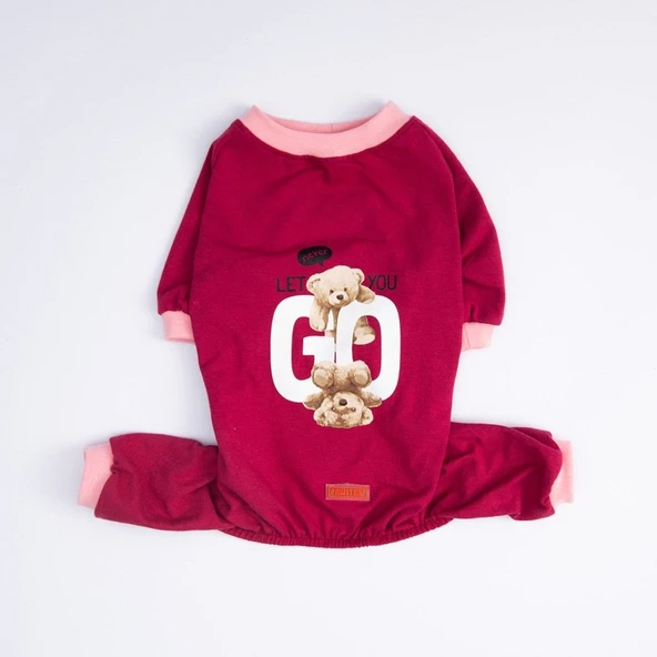 PawStar Go Teddy Bear Büyük Irk Pijama Tulum - 4