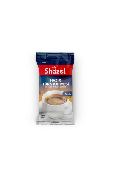 Shazel Hazır Türk Kahvesi 7g X 12 Adet - Sade - 3