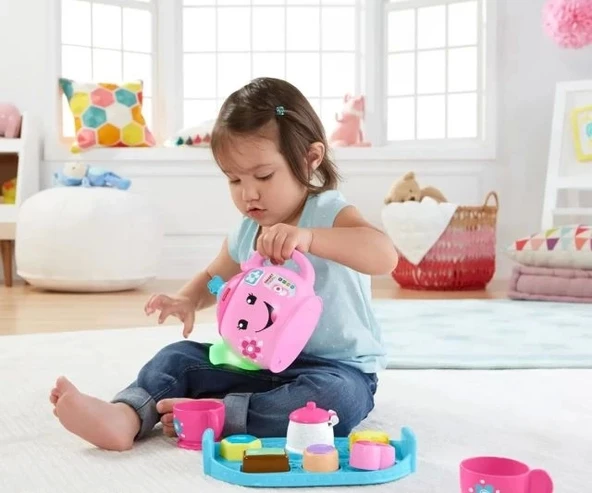 Fisher-Price Gül & Öğren Yürümeye Başlayan Müzikli ve Işıklı Çay Seti Oyuncağı - 7