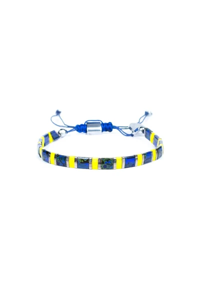 Fenerbahçe Orijinal Lisanslı Miyuki Cam Taneli Bileklik Hediyelik Ahşap Kutulu - 2