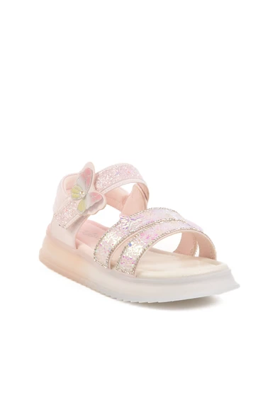 Guja Pembe Cırtlı Taş İşlemli Kız Çocuk Sandalet 25Y600 F - 3