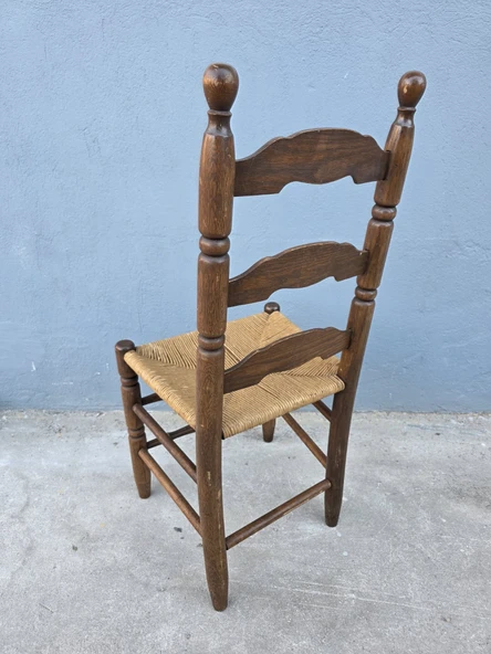 Vintage Masif Ahşap Sandalye (1 Adet) AC05 - 6