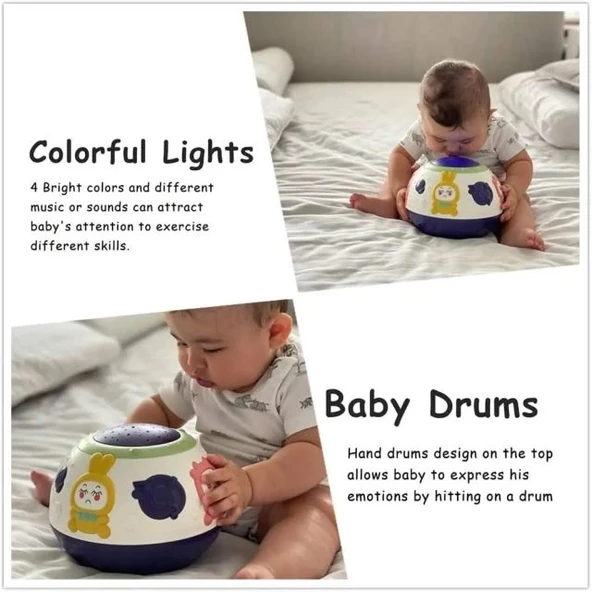 TUMAMA Bebek Gece Lambası Yıldız Projektör - 3