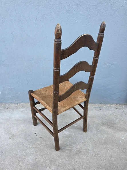 Vintage Masif Ahşap Sandalye (1 Adet) AC07 - 7