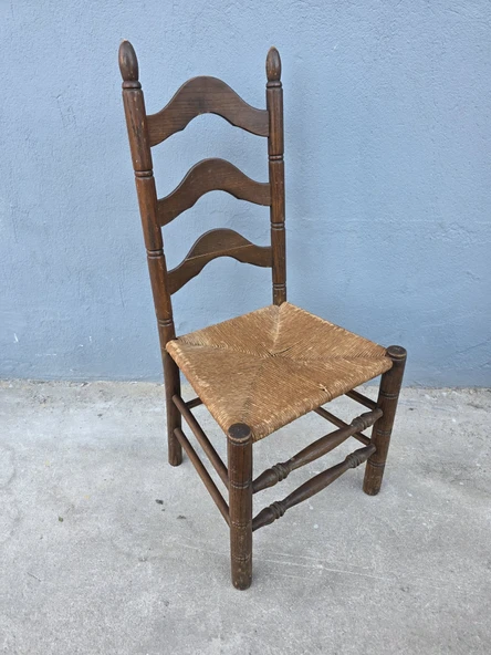 Vintage Masif Ahşap Sandalye (1 Adet) AC07 - 3