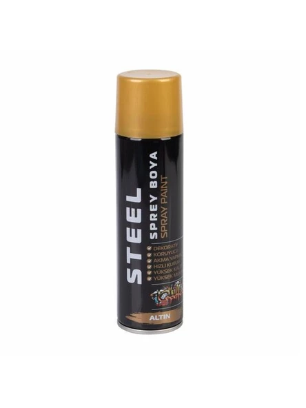 Steel Sprey Boya Altın Yaldız 200ml 4695