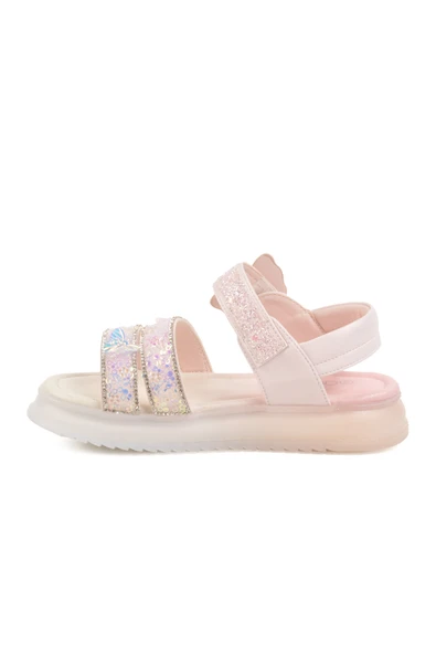 Guja Pembe Cırtlı Taş İşlemli Kız Çocuk Sandalet 25Y600  F - 2