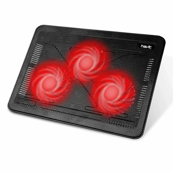Havit HV-F2056 15.6"-17" Laptop Soğutucu Black+Red