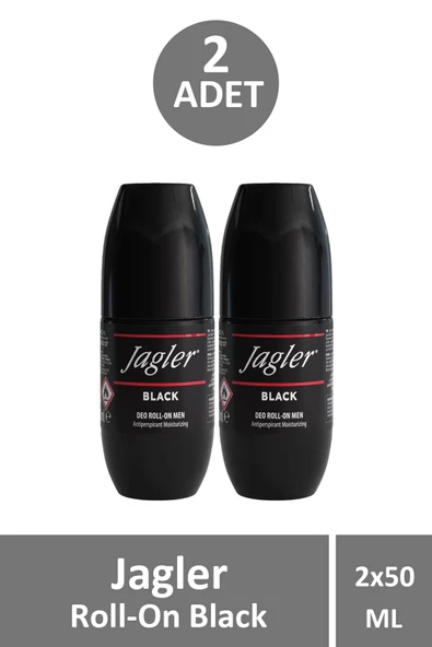 Jagler Man Roll-On Black 50 ml 2 Adet