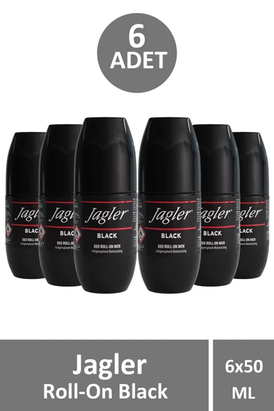 Jagler Man Roll-On Black 50 ml 3 Adet