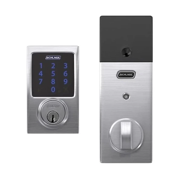 SCHLAGE Z-Wave Plus Connect Akıllı Kilit Satin Chrome Century