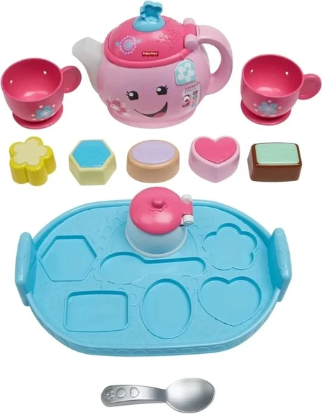 Fisher-Price Gül & Öğren Yürümeye Başlayan Müzikli ve Işıklı Çay Seti Oyuncağı - 9