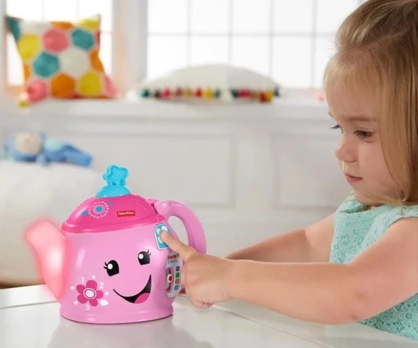 Fisher-Price Gül & Öğren Yürümeye Başlayan Müzikli ve Işıklı Çay Seti Oyuncağı - 11