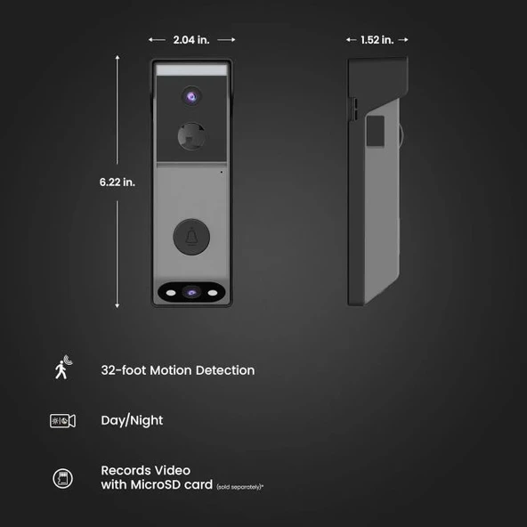 Feit Electric Akıllı Kapı Zili  Wi-Fi Kamera - 2