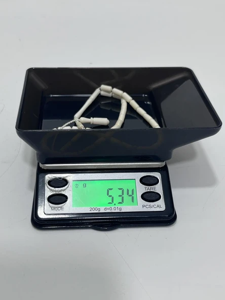 Kesme Fildişi Tesbih 5,33 Gram - Koleksiyonluk Fil Dişi Tespih - Resim 5