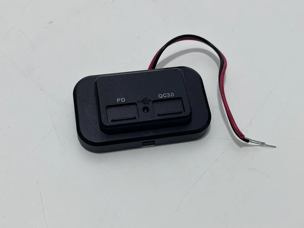 Type-C USB 2 Portlu Araç Şarj Soketi Adaptörü 12V-24V - 5