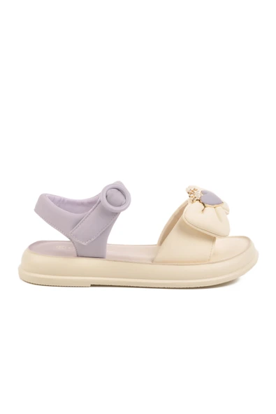 Guja Lila Hafif Esnek Taşlı Kız Çocuk Sandalet 25Y600-5  F