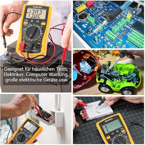 TechTic Sıcaklık Ayarlanabilir Seramik Rezistörlü 60w Havya Lehim Makinesi Full Set Digital LCD Ekran - 2