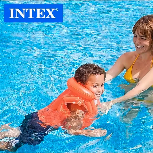 Deniz&Havuz Can Yeleği - Intex - Yakalı - Kırmızı - 50 x 47 cm (58671) - 2