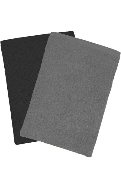 2 li Lüks El Yüz Havlu Seti 50x90 Cm %100 Pamuklu Gramajlı Grinja - 11