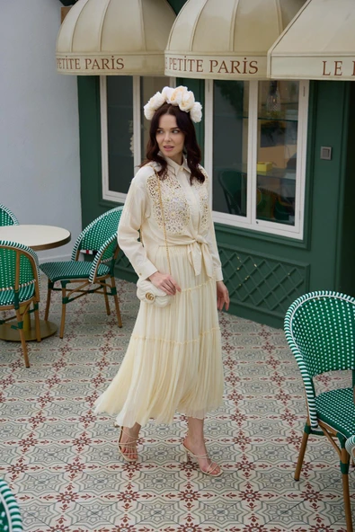 KAT KAT ŞİFON ETEK - 3