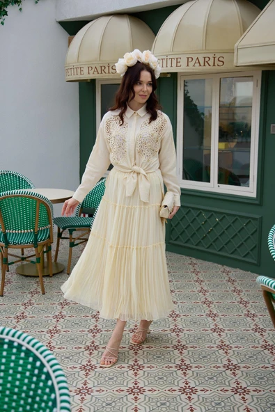 KAT KAT ŞİFON ETEK - 2