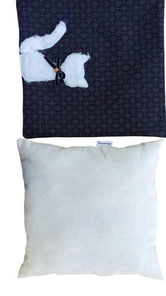 Kedi Figürlü Dekoratif Yastık,Kedili Kırlent ve Yastık - 2