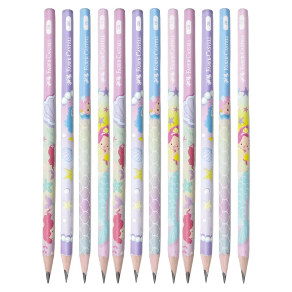 Faber-Castell Denizkızı 2B Yuvarlak Kurşun Kalem 12 Adet 59257