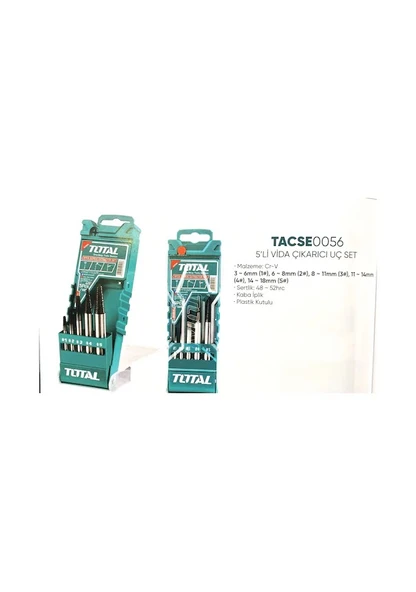 Total 5 Parça Ters Kılavuz Takımı TACSE0056