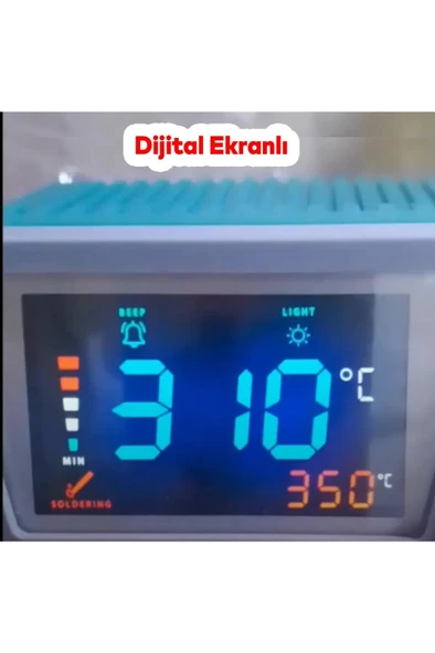 Total Elektrikli İstasyonlu Tablalı Dijital Devir Ayarlı Havya Kalem Lehim Makinası 60 W TET160923 - 2
