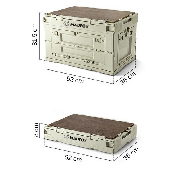 MADFOX MASALI KATLANABİLİR KAMP MALZEME SAKLAMA KUTUSU - 2
