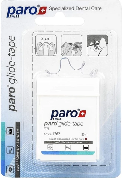 TechTic Paro 1762 Glide Tape 20m Dar Aralıklar İçin Diş Bakımı
