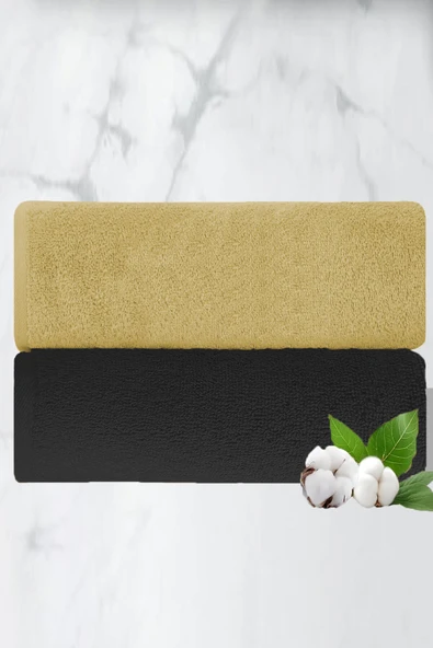 2 li Lüks El Yüz Havlu Seti 50x90 Cm %100 Pamuklu Gramajlı Sija - 2