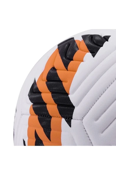 Turuncu Yeni Desenli Futbol Topu 4 Astarlı No:5 480 Gr + Pompa Hediyeli X507 - 4