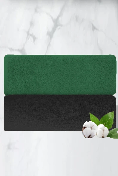 2 li Lüks El Yüz Havlu Seti 50x90 Cm %100 Pamuklu Gramajlı Sija - 6