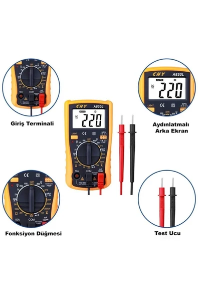 TechTic Sıcaklık Ayarlanabilir Seramik Rezistörlü 60w Havya Lehim Makinesi Full Set Digital LCD Ekran - 7