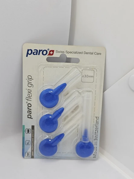 TechTic 1071 Mavi Renk Flexi Kauçuk Arayüz Ortodonti Köprü İmplant Fırçası - 4