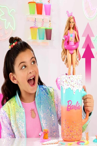 Barbie Pop Reveal Sürpriz Bardak Oyun Seti: 15 Sürprizle Dolu, Renk Değiştiren ve Kokulu Barbie Eğlencesi! - 6
