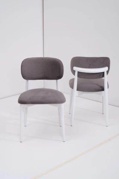 Paris Norte Lak Panel Mutfak Masa Sandalye Takımı 80x130cm - Resim 6