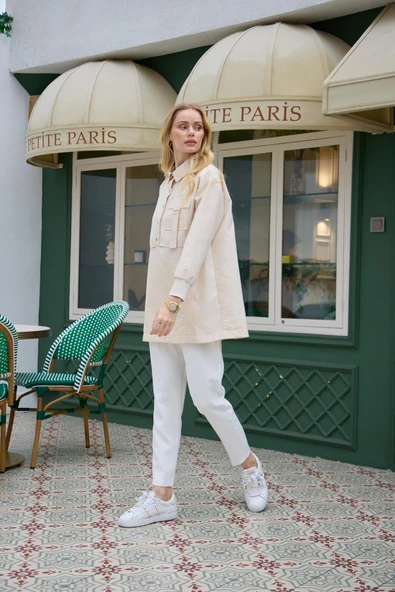 FİLE DETAYLI ÇITÇITLI CUPRA TUNİK - 2