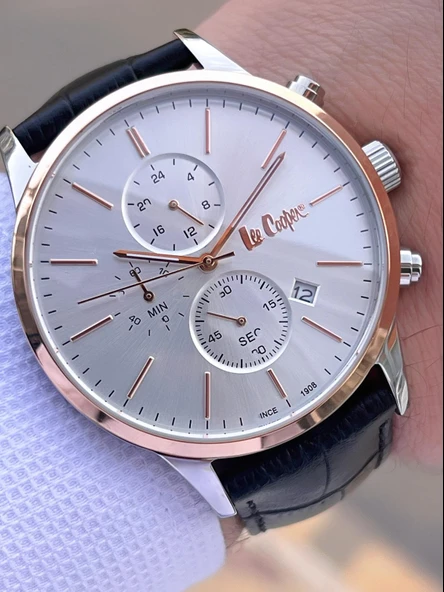 Lee Cooper 3 Atm Suya Dayanıklı Özel Tasarım Erkek Kol Saati VS.BLKT.0366 - Resim 5