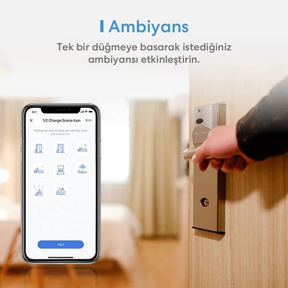 Meross Akıllı Çift Yön Dokunmatik Anahtar MSS550 (Apple Home Destekli)