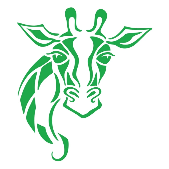 Zürafa Sticker 17x17 Cm Yeşil ürün görseli