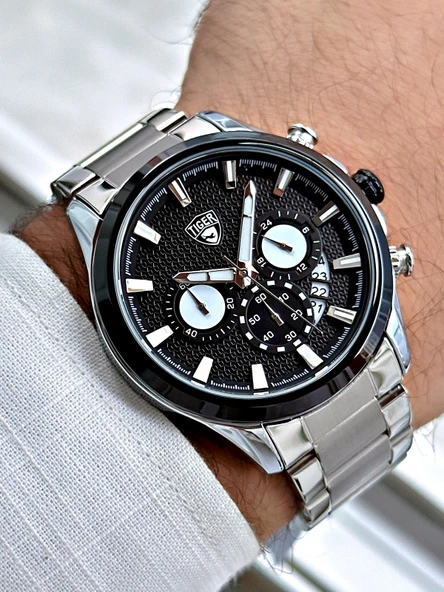 TI-618A TIGER ÇELİK ERKEK SAATİ ürün görseli