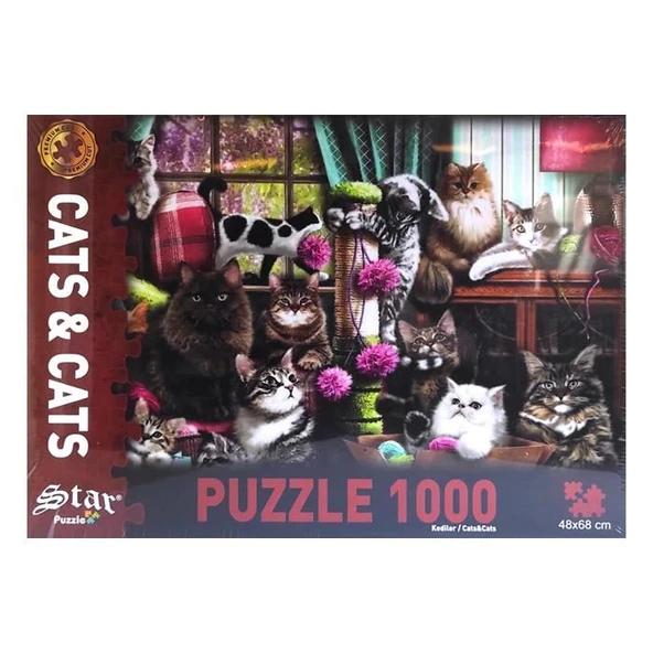 1000 Parça Kediler Puzzle 0356 - 1