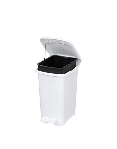 Omnipazar ELF-İ344 Slim Pedallı Plastik Çöp Kovası İç Kovalı 8 lt - 3