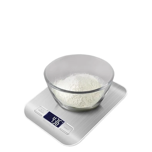 S Line Dijital Mutfak Tartısı LCD Ekranlı, 5KG Kapasiteli, Hassas Ölçüm - 2